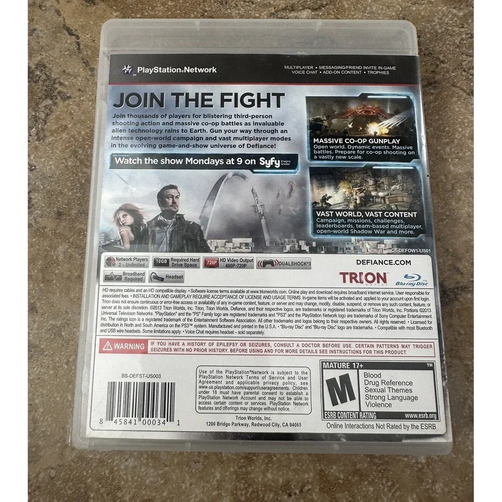 Defiance Sony PlayStation 3 PS3